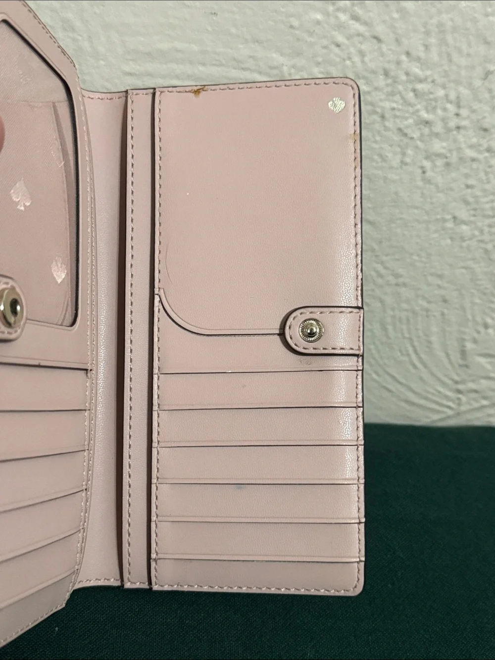 kate spade Pink Floral Print Continental Wallet with Blue Accents - Picture 9 of 9